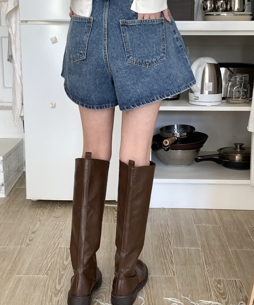 FREE STYLISTS(フリー スタイリスト)の「YUGA_YGMC Denim culottes skirt(デニムパンツ・レディース・インディゴブルー・S/M/L)」の3枚目の写真