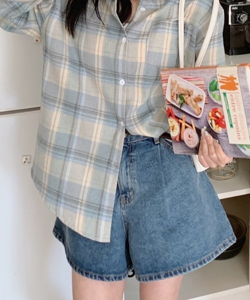 FREE STYLISTS(フリー スタイリスト)の「YUGA_YGMC Denim culottes skirt(デニムパンツ・レディース・インディゴブルー・S/M/L)」の4枚目の写真