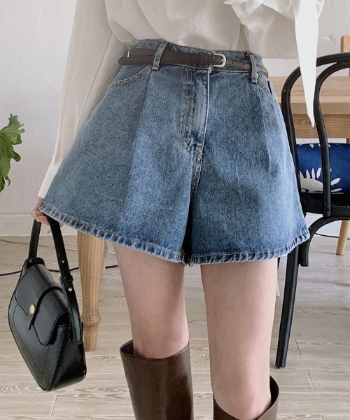 FREE STYLISTS(フリー スタイリスト)の「YUGA_YGMC Denim culottes skirt(デニムパンツ・レディース・インディゴブルー・S/M/L)」の9枚目の写真