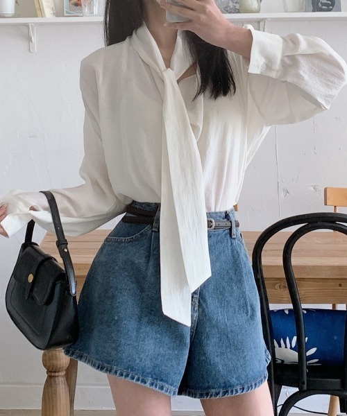 FREE STYLISTS(フリー スタイリスト)の「YUGA_YGMC Denim culottes skirt(デニムパンツ・レディース・インディゴブルー・S/M/L)」の13枚目の写真