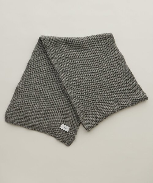 Whim Gazette(ウィムガゼット)の「【Hoaw.】カシミヤリブストール(ストール/ショール・レディース・モカ/グレー/サックスブルー・FREE)」の14枚目の写真