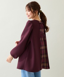 Rose Tiara | チェック切替プルオーバー(Tシャツ/カットソー)