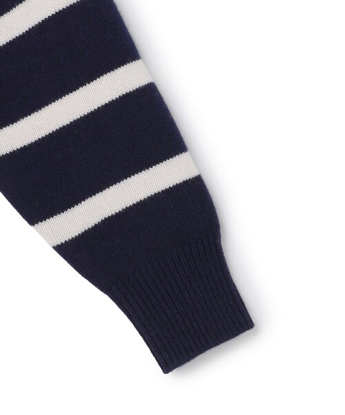 23区(ニジュウサンク)の「【SLOW/一部店舗限定】ソフトウール ボーダー ニット(ニット/セーター・レディース・ネイビー系1/ライトグレー系1/ブラウン系1・38)」の6枚目の写真