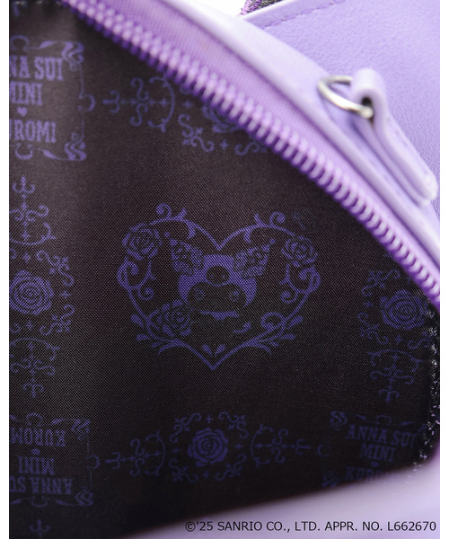 ANNA SUI mini(アナスイ・ミニ)の「【KUROMI】ショルダーバッグ(ショルダーバッグ・キッズ・ブラック/パープル・F)」の9枚目の写真