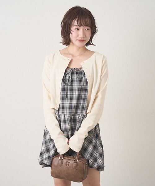 現行品♡M♡ダイアグラムボレロ 刺繍カーディガン（カーディガン/ボレロ）｜mline（エムライン