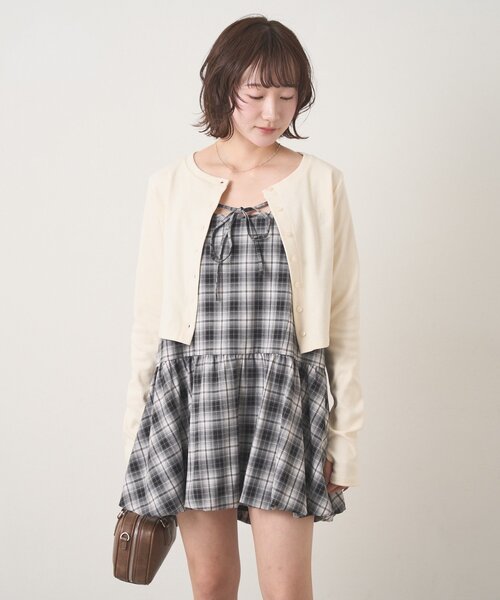 現行品♡M♡ダイアグラムボレロ 刺繍カーディガン（カーディガン/ボレロ）｜mline（エムライン