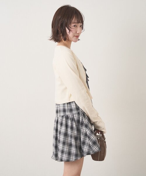 現行品♡M♡ダイアグラムボレロ 刺繍カーディガン（カーディガン/ボレロ）｜mline（エムライン