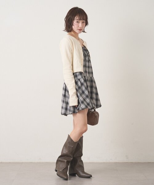 mline(エムライン)の「刺繍カーディガン(カーディガン/ボレロ・レディース・ピンク/ブラック/アイボリー/グレー・FREE)」の8枚目の写真