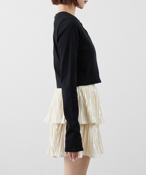 現行品♡M♡ダイアグラムボレロ 刺繍カーディガン（カーディガン/ボレロ）｜mline（エムライン