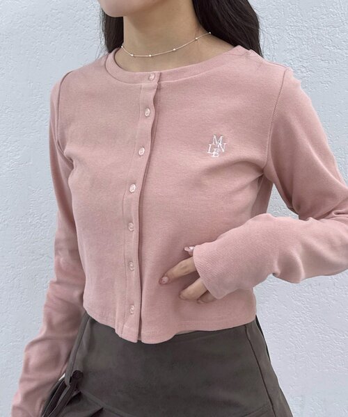 現行品♡M♡ダイアグラムボレロ 刺繍カーディガン（カーディガン/ボレロ）｜mline（エムライン