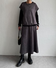 Drawer（ドゥロワー）＞ コットン吊り裏毛フーデッドパーカー（T