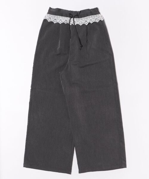 STYLEBLOCK（スタイルブロック）の「ツイルウエストレースパンツ（その他パンツ・レディース・ブラウン/ブラック/チャコールグレー・M）」の5枚目の写真