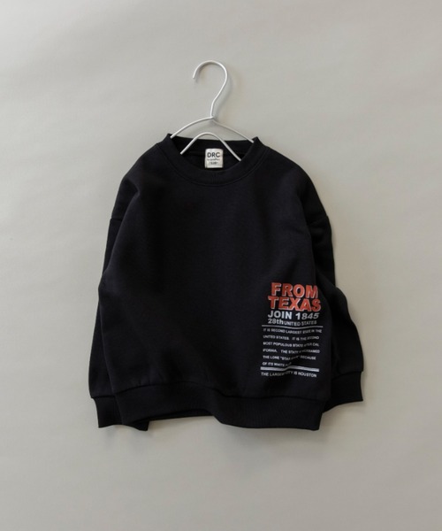DRC branshes（ディーアールシーブランシェス）の「【DRC/裏起毛】アソートグラフィックトレーナー（スウェット・キッズ・ブラック/その他4/ダークグリーン/ブルー/ライム/ホワイト/杢グレー/フューシャピンク/その他5/その他2/その他1/その他3・150/140/160/110/100/120/130）」の8枚目の写真