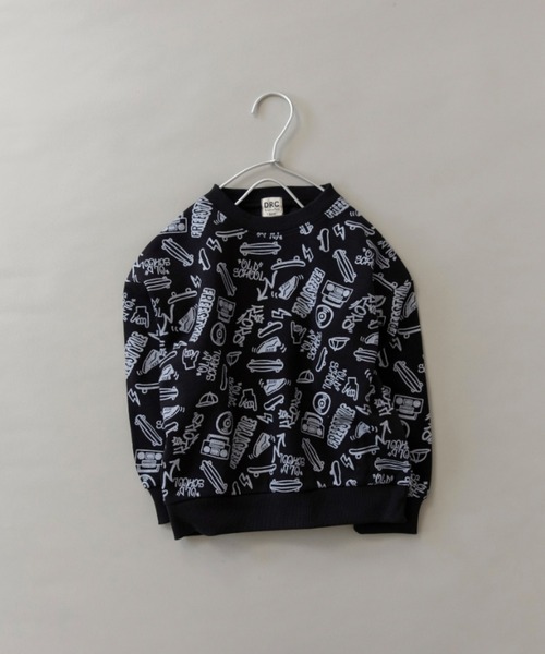 DRC branshes（ディーアールシーブランシェス）の「【DRC/裏起毛】アソートグラフィックトレーナー（スウェット・キッズ・ブラック/その他4/ダークグリーン/ブルー/ライム/ホワイト/杢グレー/フューシャピンク/その他5/その他2/その他1/その他3・150/140/160/110/100/120/130）」の12枚目の写真