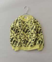 スウェット（グリーン・カーキ/緑色系・前面プリント）ファッション