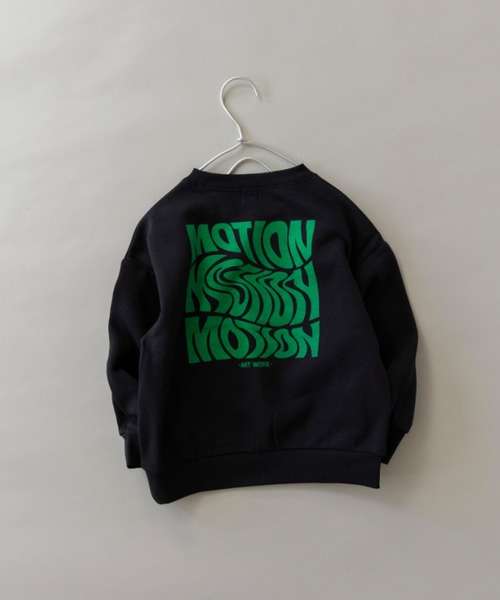 DRC branshes（ディーアールシーブランシェス）の「【DRC/裏起毛】アソートグラフィックトレーナー（スウェット・キッズ・ブラック/その他4/ダークグリーン/ブルー/ライム/ホワイト/杢グレー/フューシャピンク/その他5/その他2/その他1/その他3・150/140/160/110/100/120/130）」の2枚目の写真