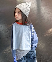 aimoha（アイモハ）の「【aimoha-KIDS-】バイカラー ラグランロンT（Tシャツ/カットソー）」