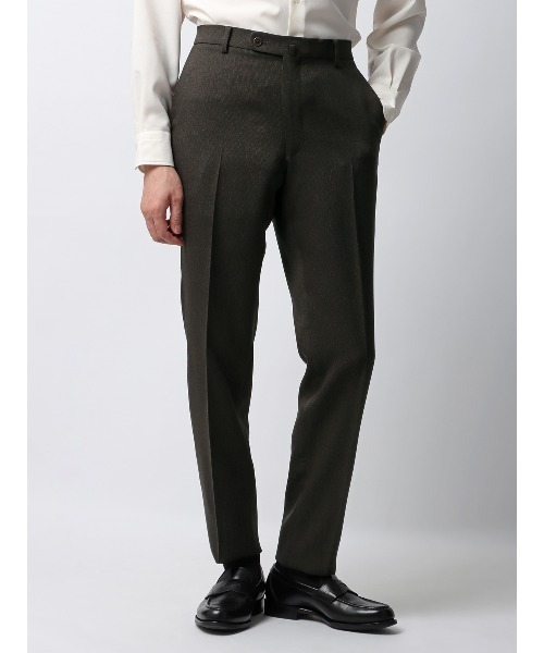 SUIT SQUARE(スーツスクエア)の「最高パンツ テーパードパンツ ウォッシャブル NONIRON ストレッチ ポリエステル(スラックス・メンズ・ベージュ系/ブラウン系/ネイビー系・M/L/SS/3L/LL/S)」の2枚目の写真