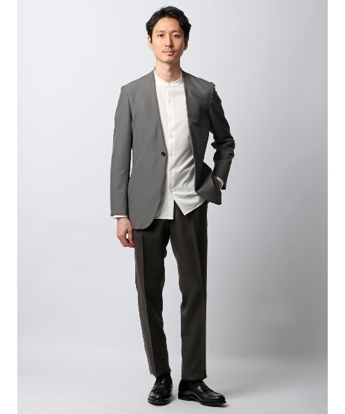 SUIT SQUARE(スーツスクエア)の「最高パンツ テーパードパンツ ウォッシャブル NONIRON ストレッチ ポリエステル(スラックス・メンズ・ベージュ系/ブラウン系/ネイビー系・M/L/SS/3L/LL/S)」の4枚目の写真