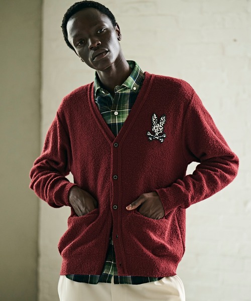 セール】ブークレ アニマルバニーワッペン カーディガン（ニット