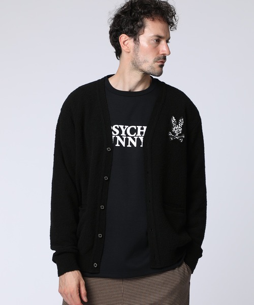 セール】ブークレ アニマルバニーワッペン カーディガン（ニット