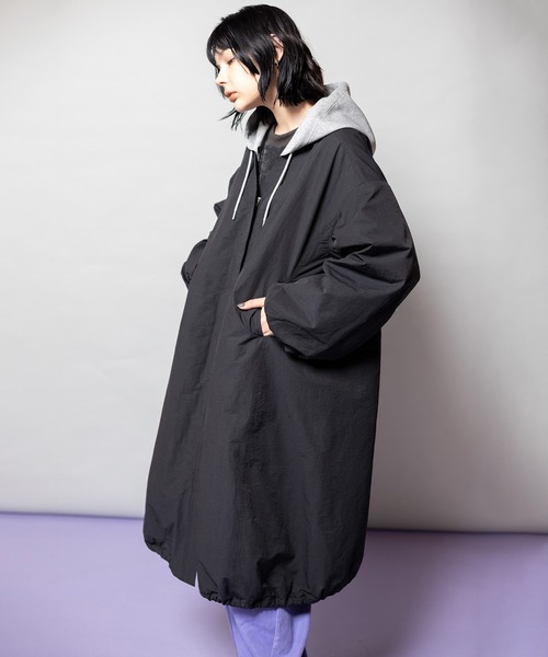 OSMOSIS（オズモーシス）の「フーデッドバルーンコート（その他アウター・レディース・ベージュ/ライトカーキ/ブラック・ONE SIZE）」の19枚目の写真