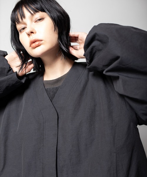 OSMOSIS（オズモーシス）の「フーデッドバルーンコート（その他アウター・レディース・ベージュ/ライトカーキ/ブラック・ONE SIZE）」の16枚目の写真