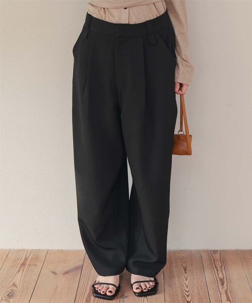 miette(ミエット)の「ローライズスラックスパンツ(その他パンツ・レディース・チャコール/グレイッシュベージュ/ブラック/オフホワイト・M/L/S)」の22枚目の写真