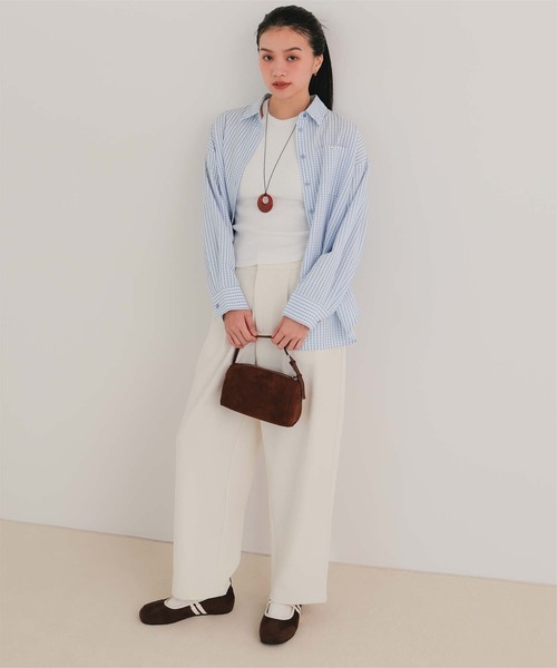 miette(ミエット)の「ローライズスラックスパンツ(その他パンツ・レディース・チャコール/グレイッシュベージュ/ブラック/オフホワイト・M/L/S)」の16枚目の写真