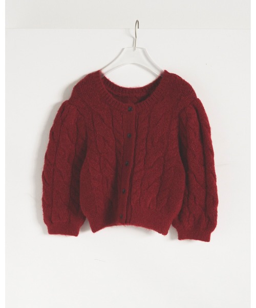 Halfsleeve Cable Cardigan（カーディガン/ボレロ）｜anuke