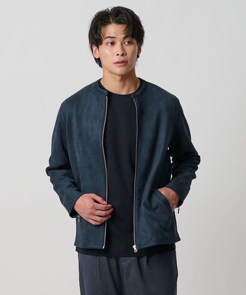 セール】スエードライク ライダース ジャケット＜A DAY IN THE LIFE