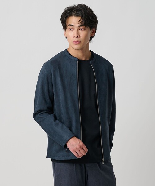 セール】スエードライク ライダース ジャケット＜A DAY IN THE LIFE