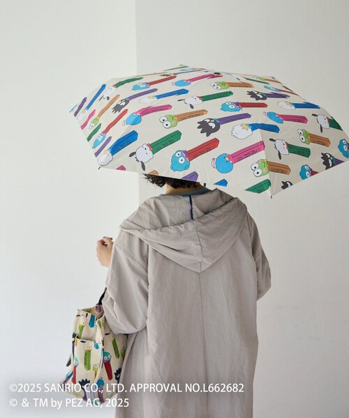 はぴだんぶい×PEZ(ペッツ)×ear】晴雨兼用折りたたみ傘/日傘