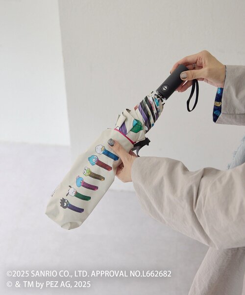 はぴだんぶい×PEZ(ペッツ)×ear】晴雨兼用折りたたみ傘/日傘