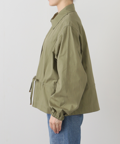 SLOBE IENA（スローブイエナ）の「ONE TEASPOON/ワンティースプーン シャツジャケット TIE WAIST COTTON SHI（ブルゾン・レディース・カーキ・FREE）」の12枚目の写真
