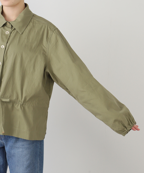 SLOBE IENA（スローブイエナ）の「ONE TEASPOON/ワンティースプーン シャツジャケット TIE WAIST COTTON SHI（ブルゾン・レディース・カーキ・FREE）」の15枚目の写真