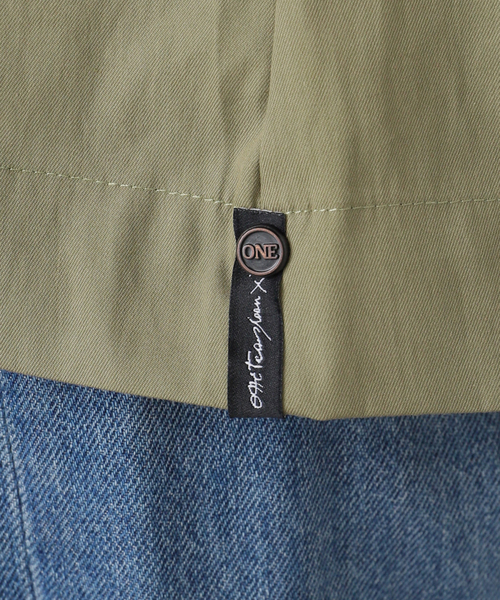 SLOBE IENA（スローブイエナ）の「ONE TEASPOON/ワンティースプーン シャツジャケット TIE WAIST COTTON SHI（ブルゾン・レディース・カーキ・FREE）」の17枚目の写真