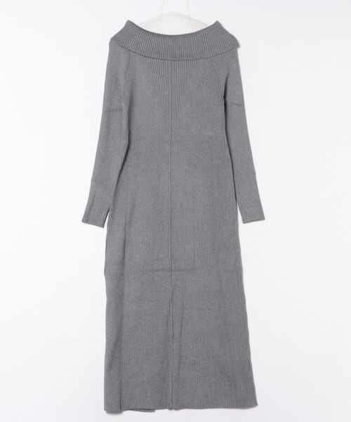 CLEAR BASIC（クリアベーシック）の「オフショル風ニットワンピース[大人 フェミニン 上品]≪AW新作≫（ワンピース・レディース・アイボリー/グレイッシュベージュ/杢グレー・F）」の20枚目の写真