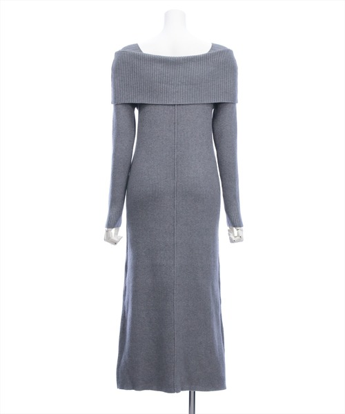 CLEAR BASIC（クリアベーシック）の「オフショル風ニットワンピース[大人 フェミニン 上品]≪AW新作≫（ワンピース・レディース・アイボリー/グレイッシュベージュ/杢グレー・F）」の10枚目の写真