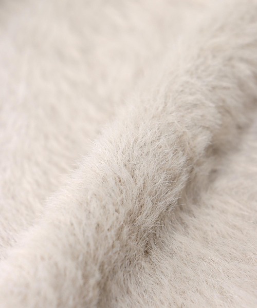 Jines（ジネス）の「フェザー調カーディガン（カーディガン/ボレロ・レディース・ブラウン/グレー・38）」の3枚目の写真