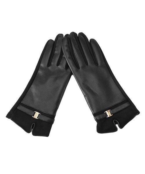 セール】スマホ対応 PUレザー手袋レディース防寒（手袋