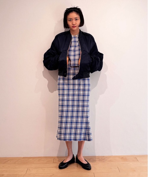 HOLIDAY(ホリデイ)の「CHECK SLIM SKIRT チェックスリムスカート(スカート・レディース・ブルー・ONE SIZE)」の7枚目の写真