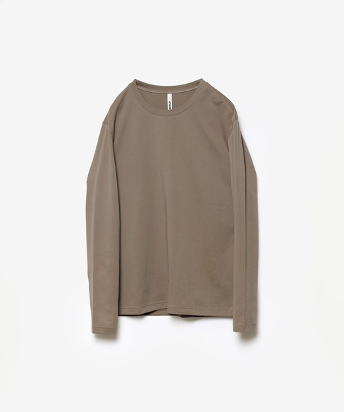 ATTACHMENT（アタッチメント）の「コットン ダブルフェイス スリムフィット L/S TEE / COTTON DOUBLE FACE SLIM FIT L/S TEE（Tシャツ/カットソー・メンズ・ダークベージュ/ダークグレー/ブラウン/ホワイト/ブラック・3/2/1）」の5枚目の写真