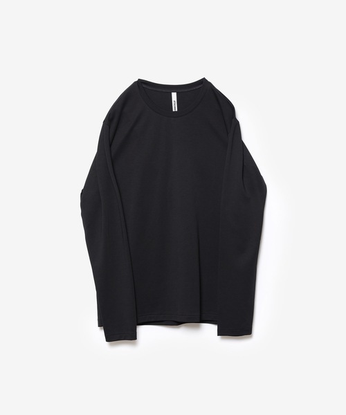 ATTACHMENT（アタッチメント）の「コットン ダブルフェイス スリムフィット L/S TEE / COTTON DOUBLE FACE SLIM FIT L/S TEE（Tシャツ/カットソー・メンズ・ダークベージュ/ダークグレー/ブラウン/ホワイト/ブラック・3/2/1）」の3枚目の写真