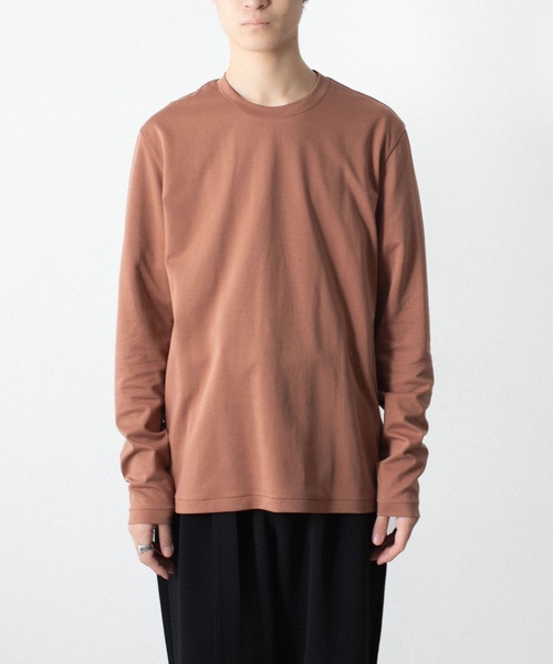 ATTACHMENT（アタッチメント）の「コットン ダブルフェイス スリムフィット L/S TEE / COTTON DOUBLE FACE SLIM FIT L/S TEE（Tシャツ/カットソー・メンズ・ダークベージュ/ダークグレー/ブラウン/ホワイト/ブラック・3/2/1）」の12枚目の写真