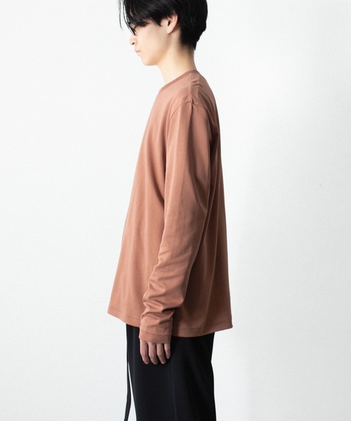 ATTACHMENT（アタッチメント）の「コットン ダブルフェイス スリムフィット L/S TEE / COTTON DOUBLE FACE SLIM FIT L/S TEE（Tシャツ/カットソー・メンズ・ダークベージュ/ダークグレー/ブラウン/ホワイト/ブラック・3/2/1）」の13枚目の写真
