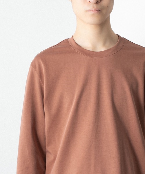 ATTACHMENT（アタッチメント）の「コットン ダブルフェイス スリムフィット L/S TEE / COTTON DOUBLE FACE SLIM FIT L/S TEE（Tシャツ/カットソー・メンズ・ダークベージュ/ダークグレー/ブラウン/ホワイト/ブラック・3/2/1）」の16枚目の写真