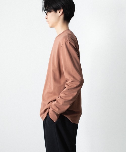 ATTACHMENT（アタッチメント）の「コットン ダブルフェイス スリムフィット L/S TEE / COTTON DOUBLE FACE SLIM FIT L/S TEE（Tシャツ/カットソー・メンズ・ダークベージュ/ダークグレー/ブラウン/ホワイト/ブラック・3/2/1）」の15枚目の写真