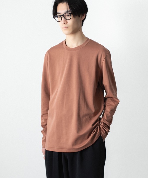 ATTACHMENT（アタッチメント）の「コットン ダブルフェイス スリムフィット L/S TEE / COTTON DOUBLE FACE SLIM FIT L/S TEE（Tシャツ/カットソー・メンズ・ダークベージュ/ダークグレー/ブラウン/ホワイト/ブラック・3/2/1）」の11枚目の写真