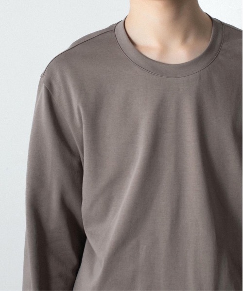 ATTACHMENT（アタッチメント）の「コットン ダブルフェイス スリムフィット L/S TEE / COTTON DOUBLE FACE SLIM FIT L/S TEE（Tシャツ/カットソー・メンズ・ダークベージュ/ダークグレー/ブラウン/ホワイト/ブラック・3/2/1）」の11枚目の写真